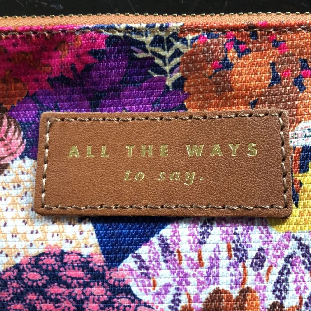 NWT All the Ways to Say clutch bag